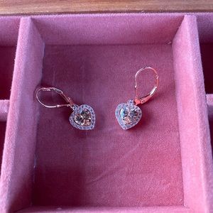 Rose gold bundles of love earrings